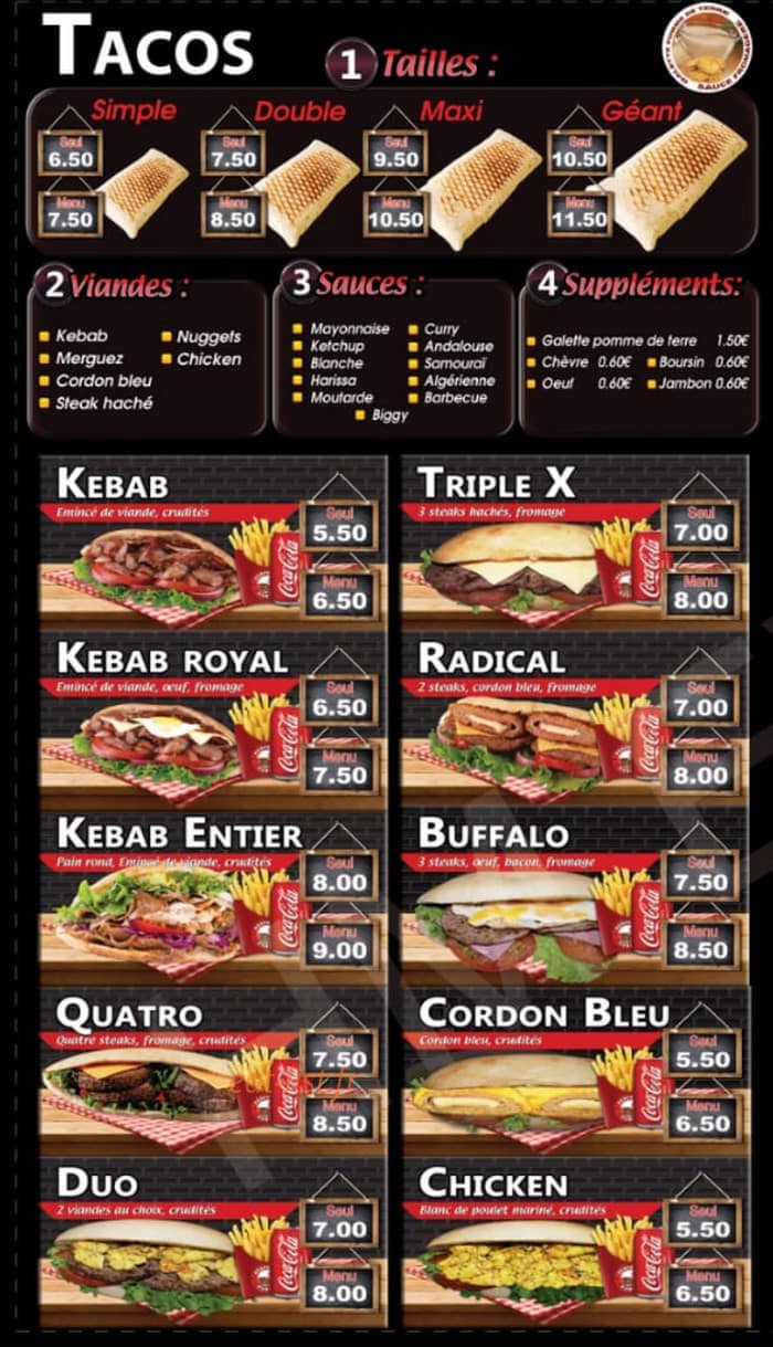 Perfecto kebab — carte page 3