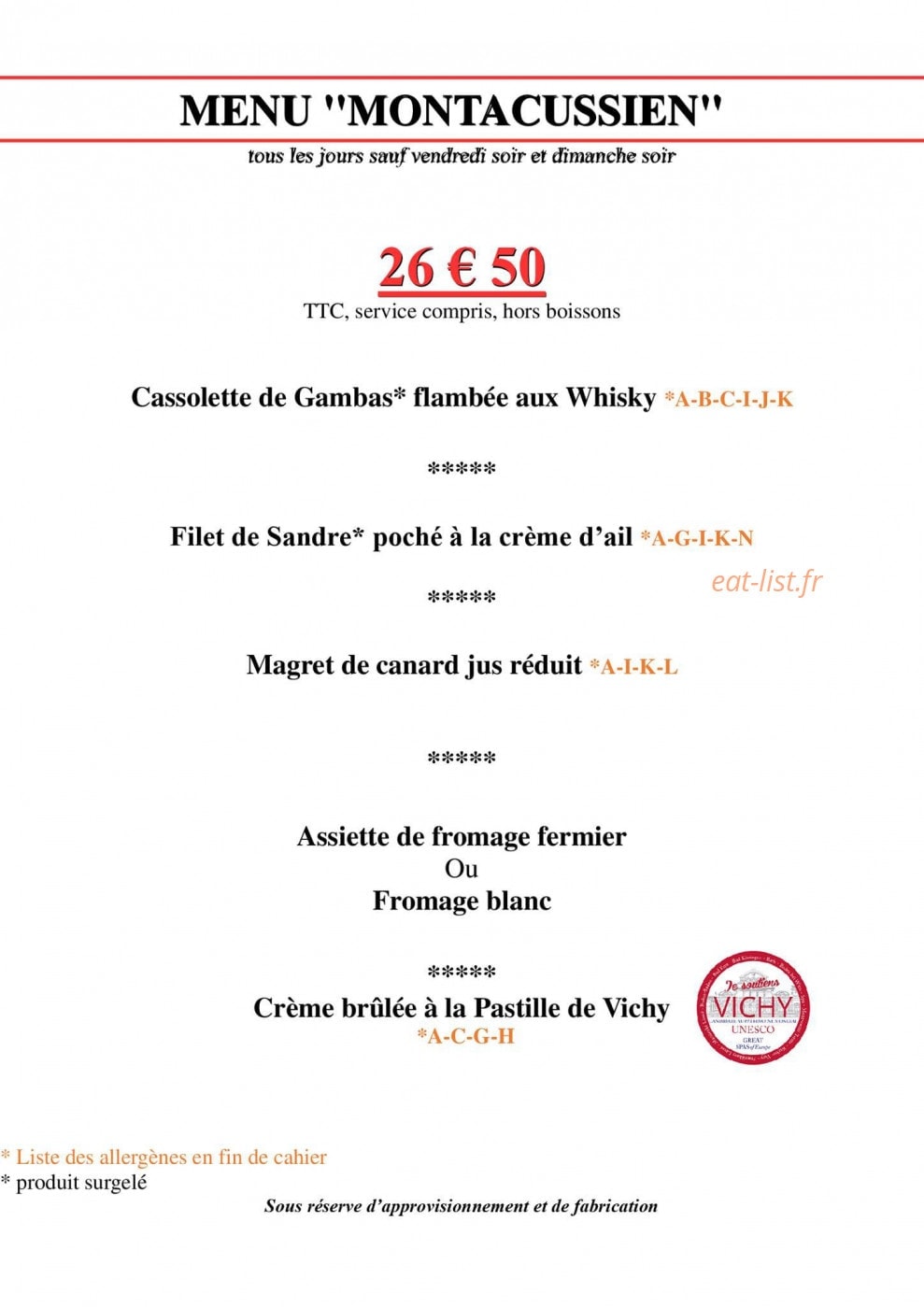 Le Bourgogne — carte page 2