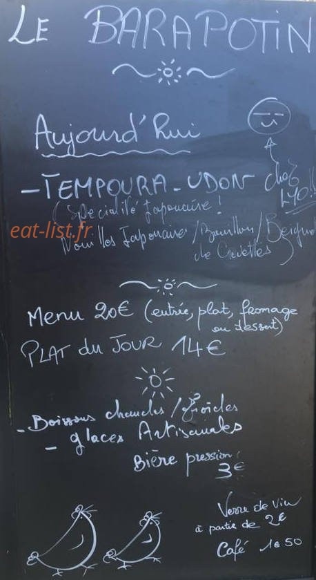 Le Barapotin — carte page 1