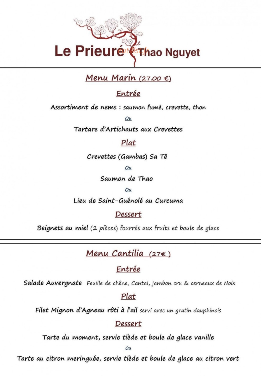 Le Prieuré — carte page 1