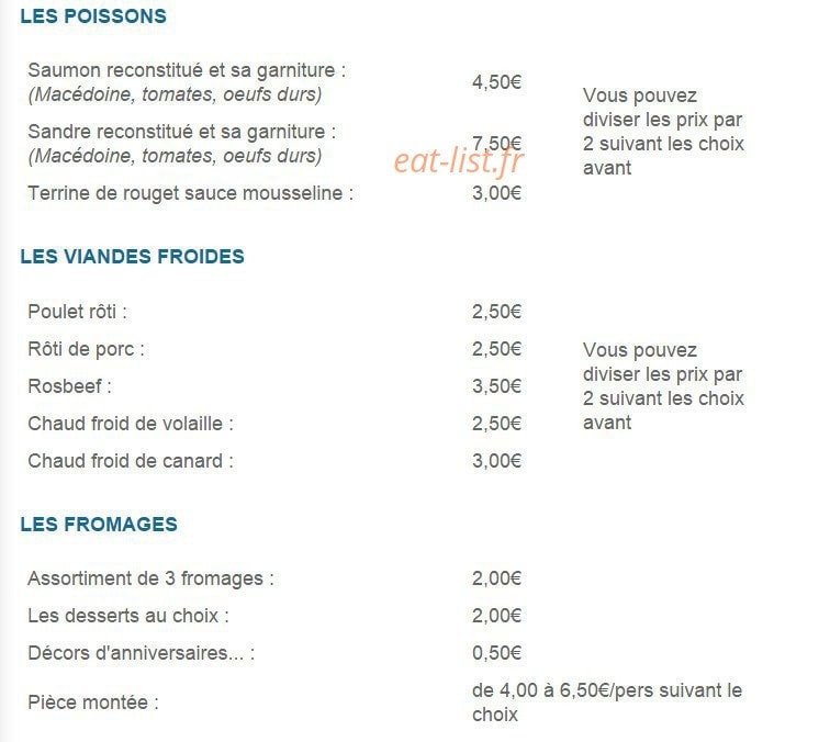 La Truffade du Saint-Eloi — carte page 14
