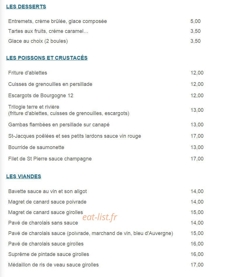 La Truffade du Saint-Eloi — carte page 5