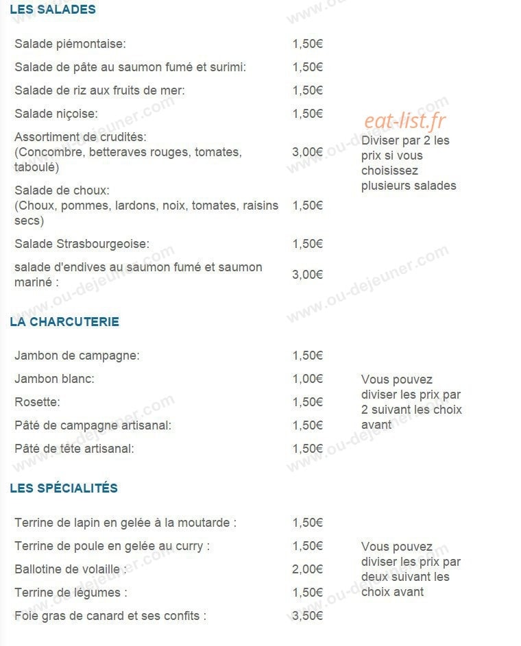 La Truffade du Saint-Eloi — carte page 13