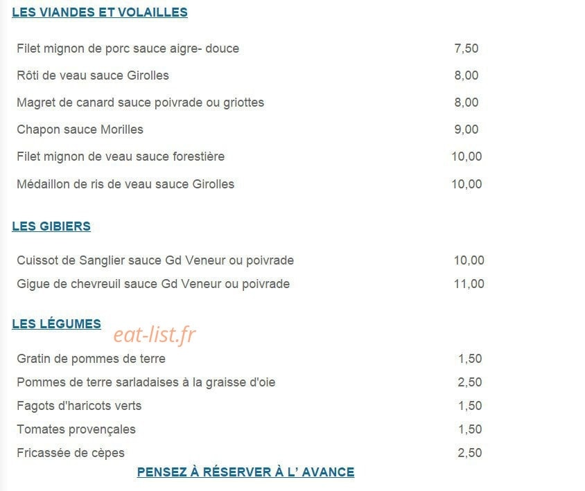 La Truffade du Saint-Eloi — carte page 7