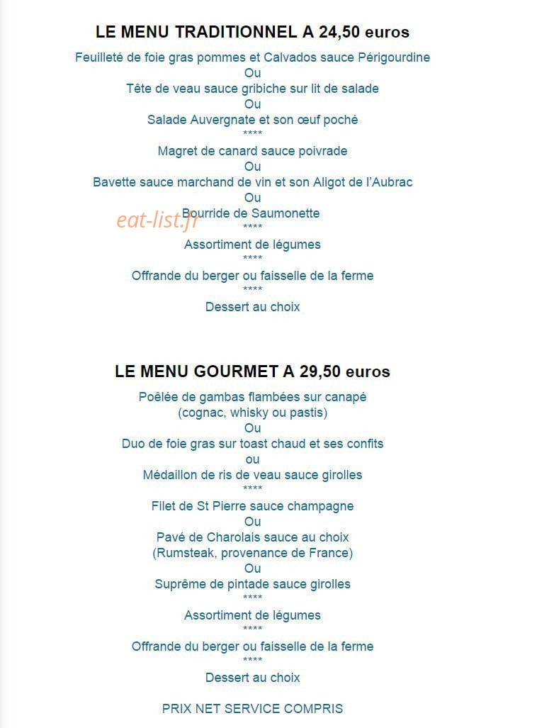La Truffade du Saint-Eloi — carte page 2