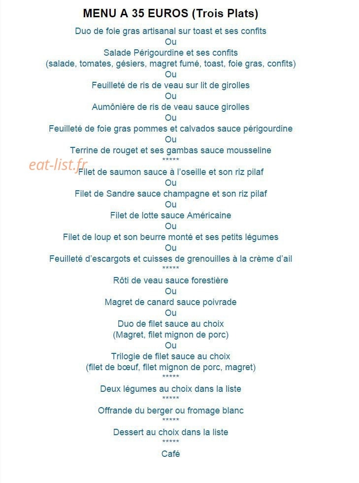 La Truffade du Saint-Eloi — carte page 20
