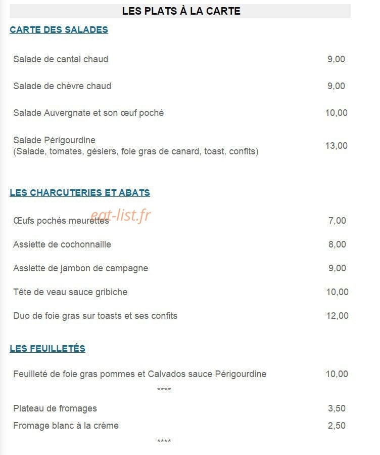 La Truffade du Saint-Eloi — carte page 4