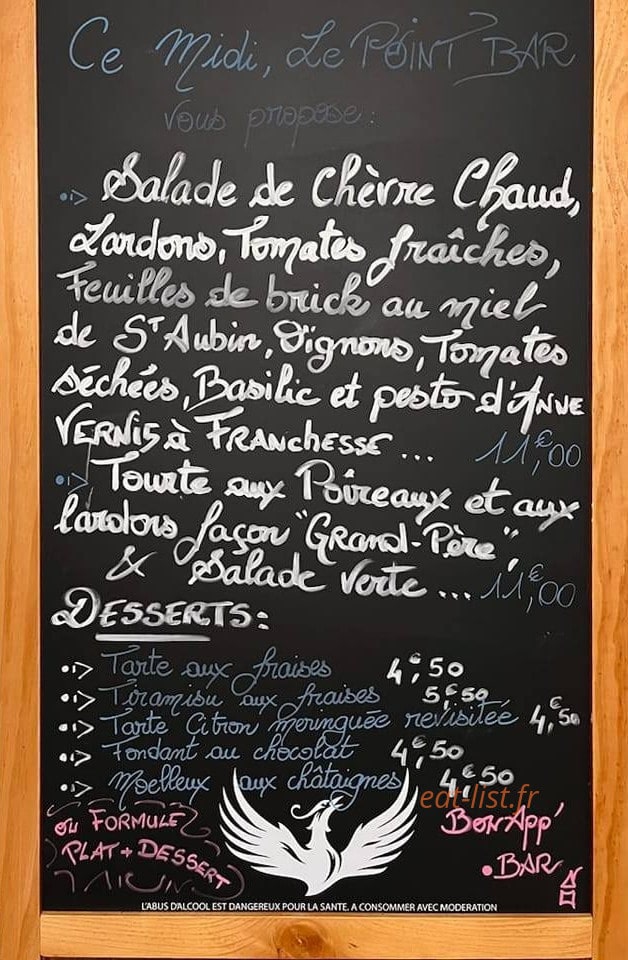 Point Bar — carte page 1