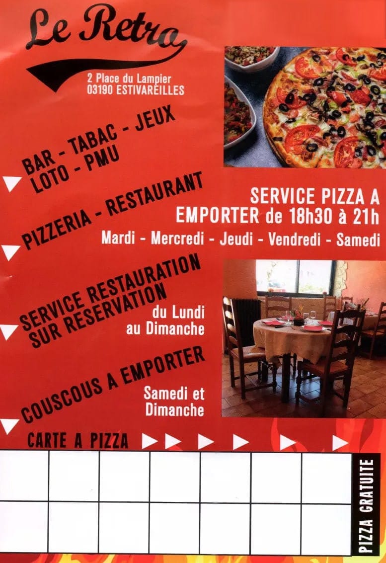 Le Rétro — carte page 1