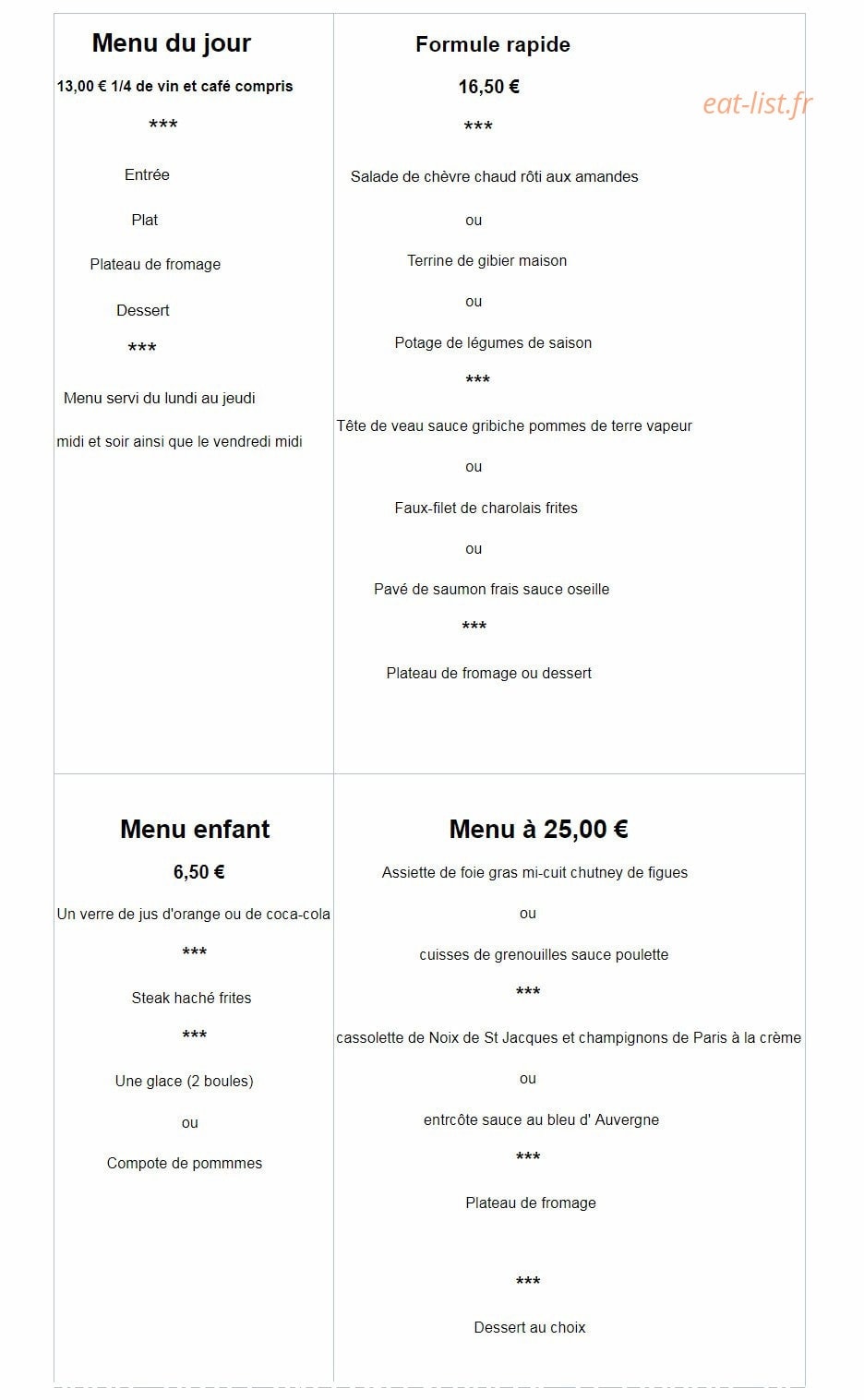 Le Lichou — carte page 1