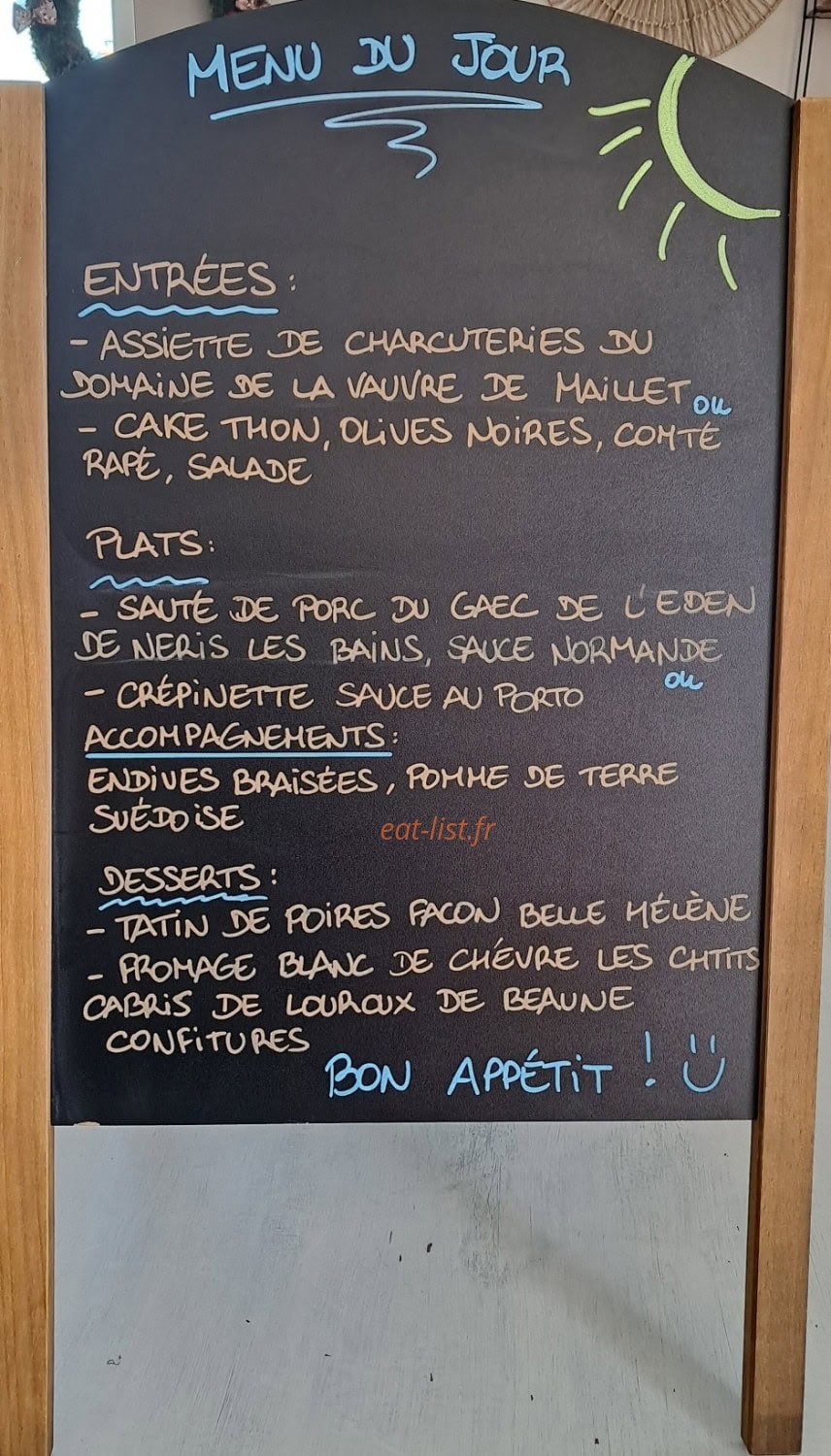 L'auberge de Valie — carte page 1