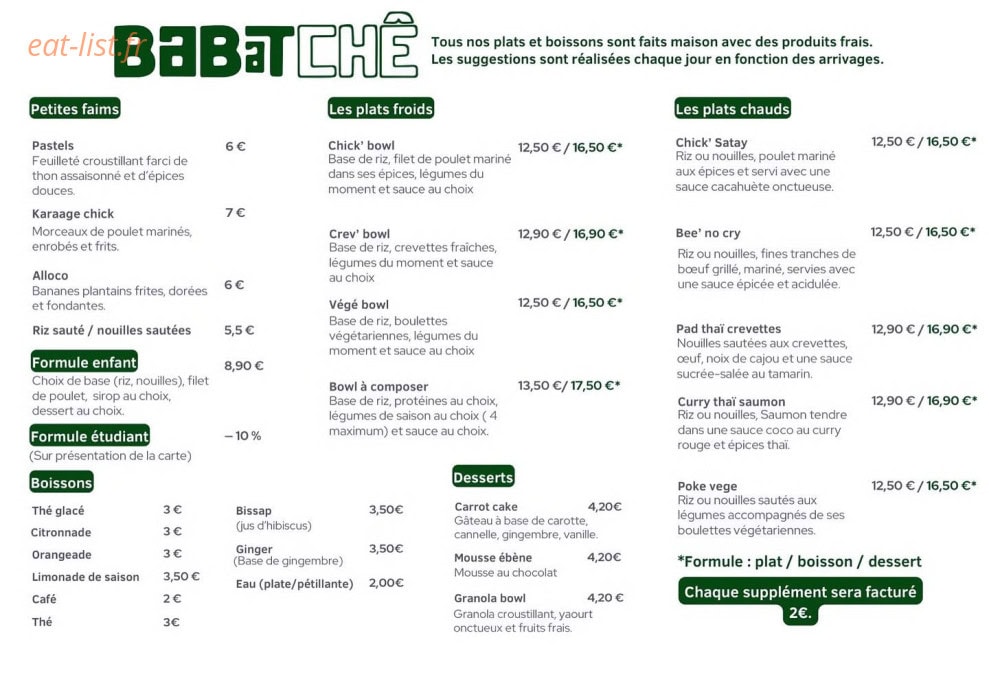 Babatchê — carte page 1