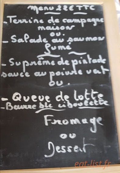 Brasserie de l'Opéra — carte page 1