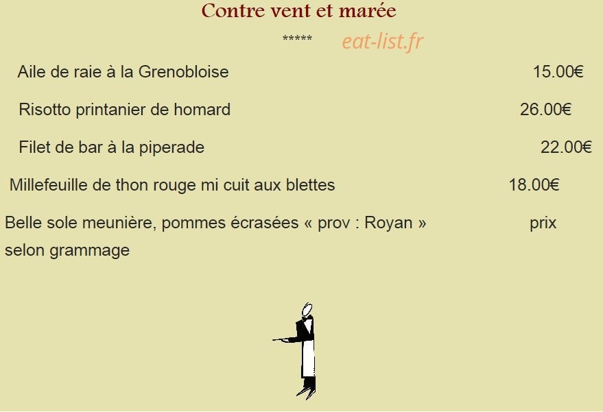 Brasserie du Casino — carte page 4
