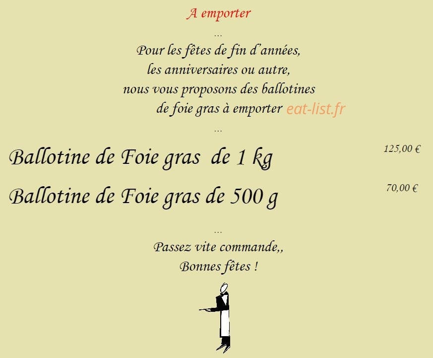 Brasserie du Casino — carte page 6