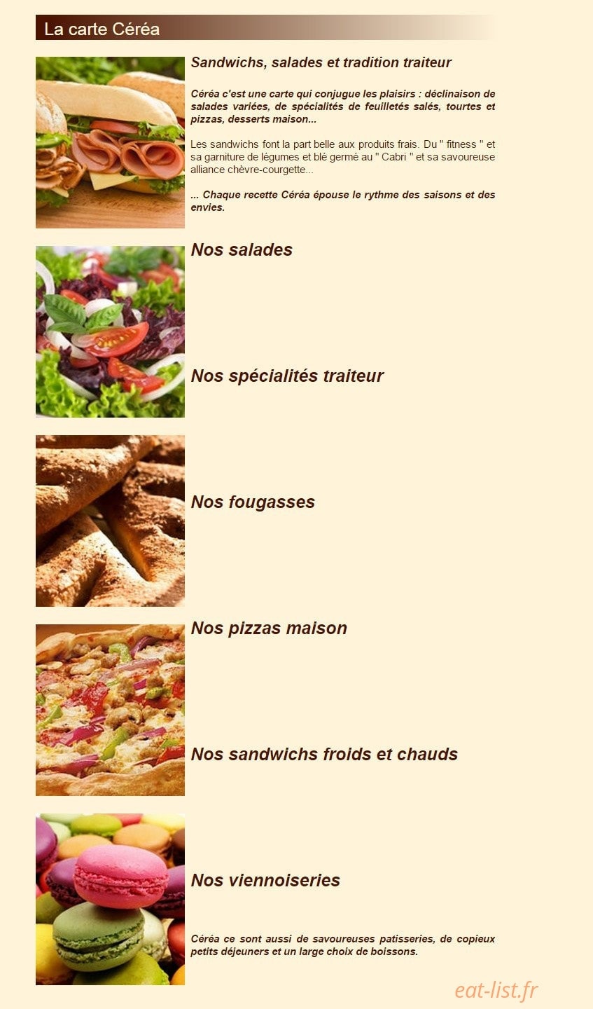 Céréa — carte page 1