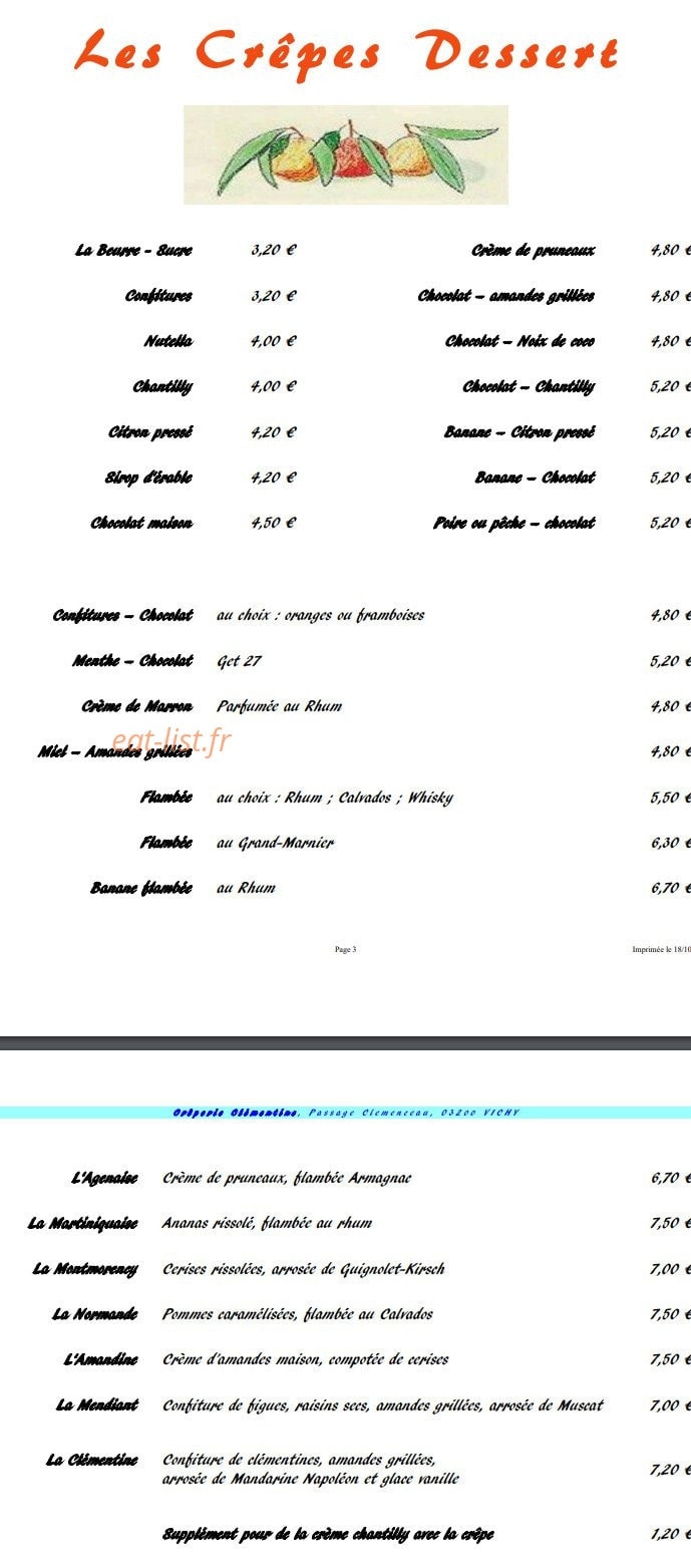 clémentine — carte page 2