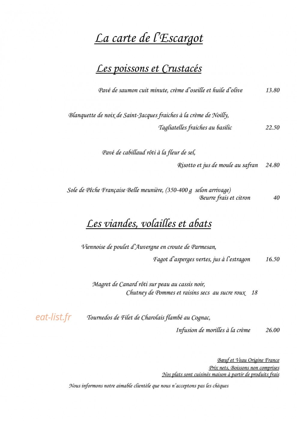 L'Escargot Qui Tette — carte page 2