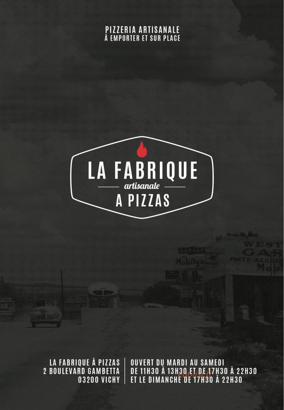 La Fabrique à Pizzas — carte page 1