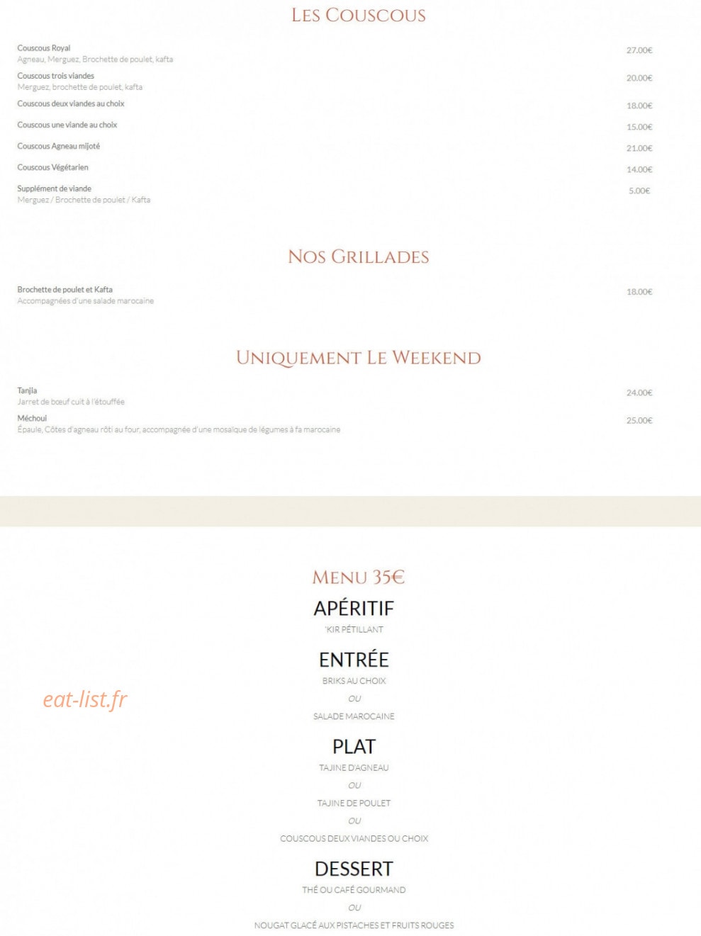 La Medina — carte page 2