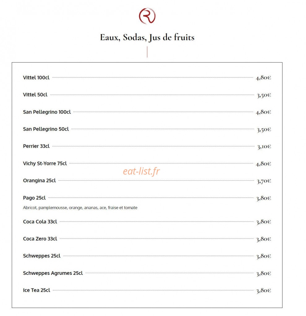 La Rôtisserie — carte page 14