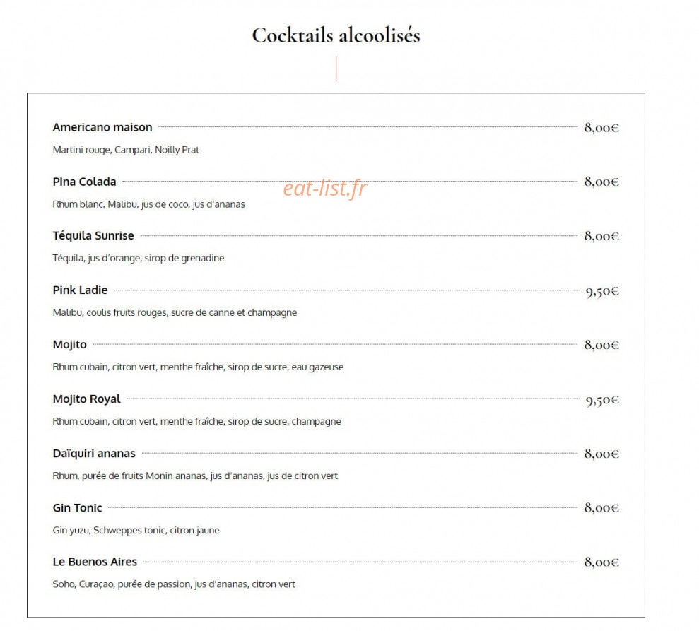La Rôtisserie — carte page 17