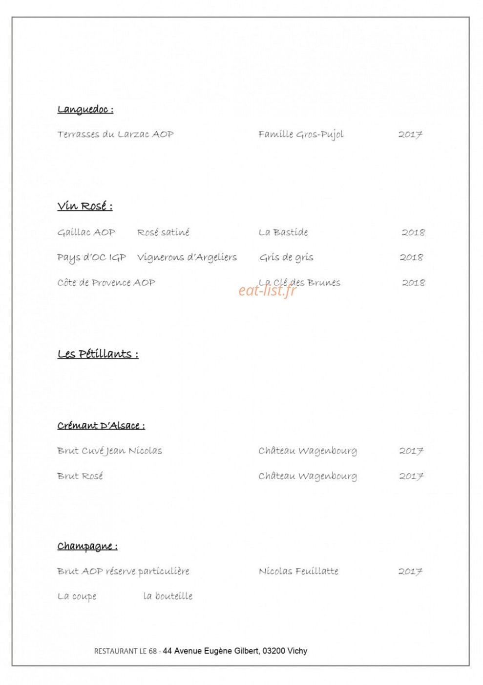 Le 68 — carte page 6