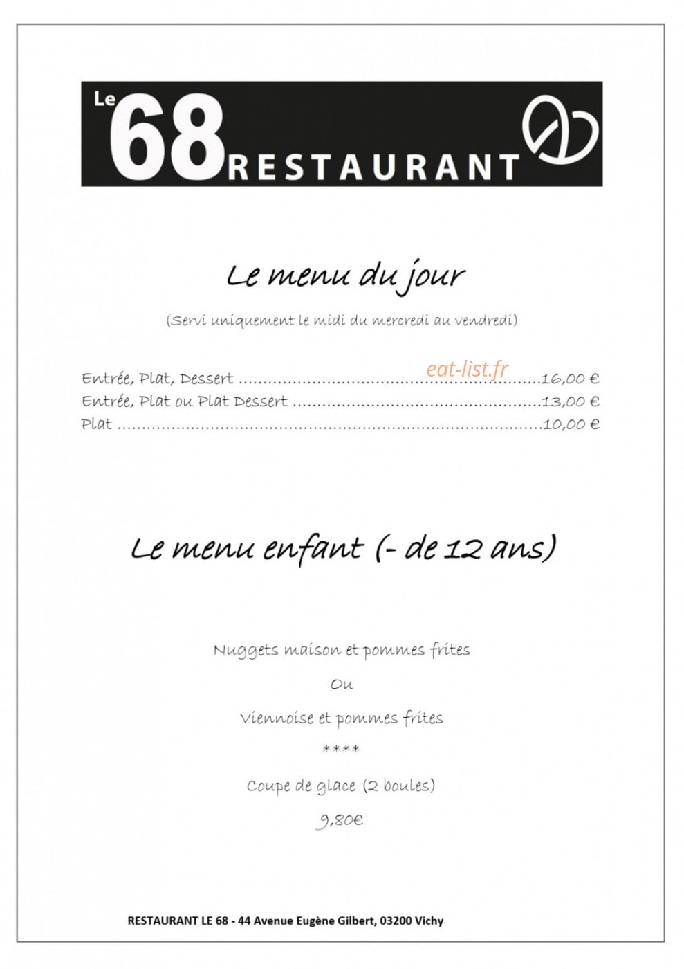 Le 68 — carte page 1