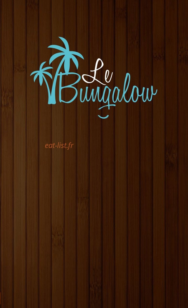 Le Bungalow — carte page 1