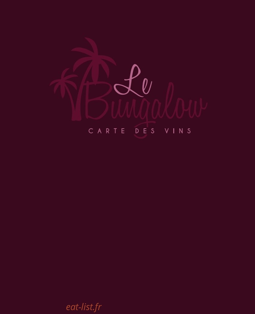 Le Bungalow — carte page 12
