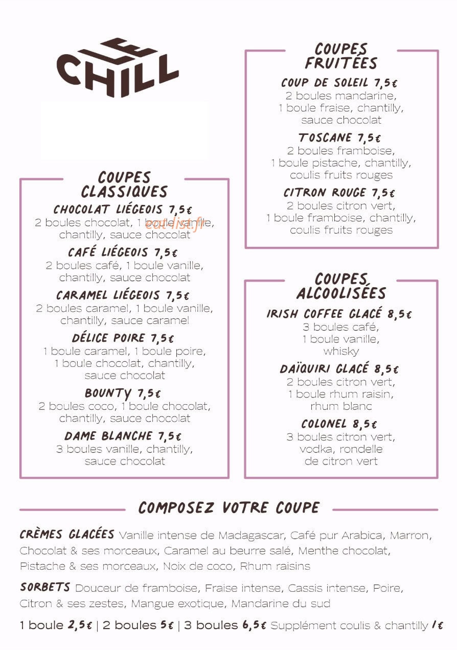 Le Chill — carte page 7