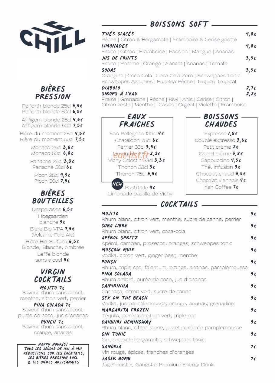 Le Chill — carte page 4
