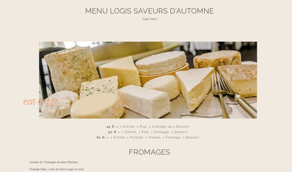 Le Derby's — carte page 1