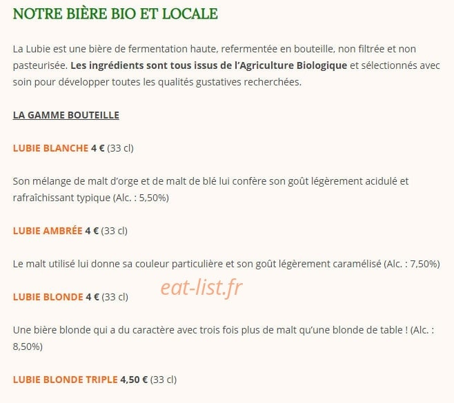 Le Florencia — carte page 8