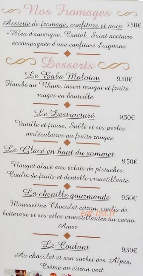 Le p'tit montmartre — carte page 3