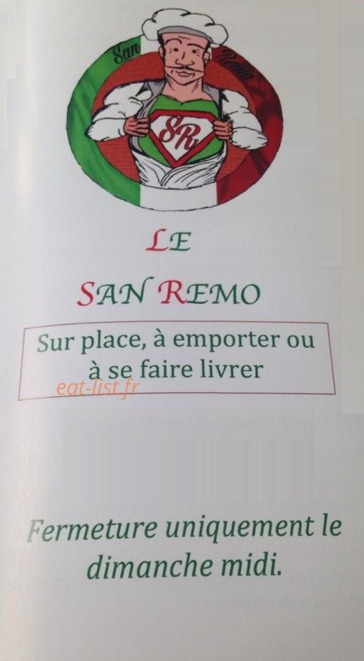 Le San Remo — carte page 1
