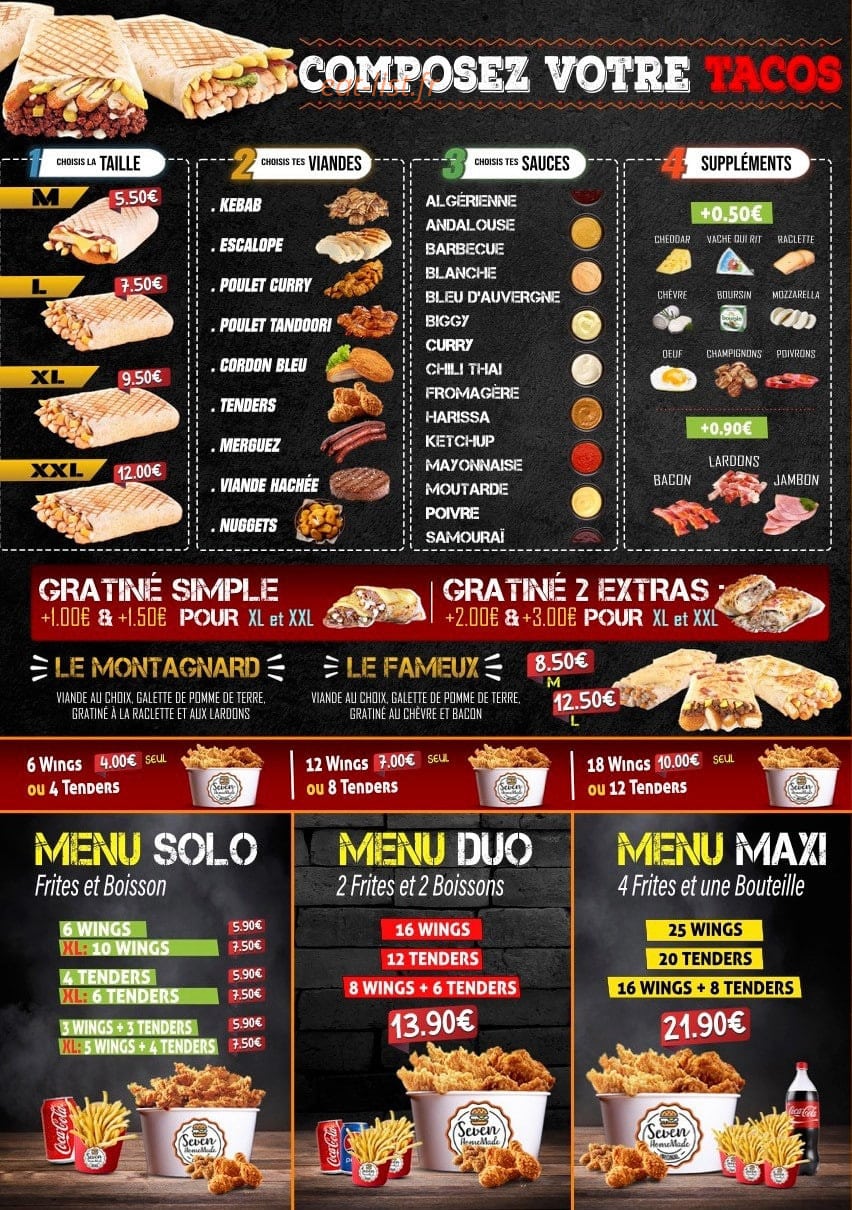 Seven HomeMade — carte page 2