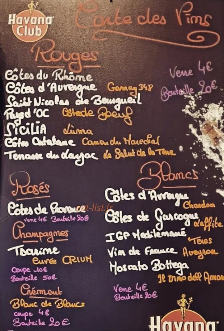 The Pub — carte page 3