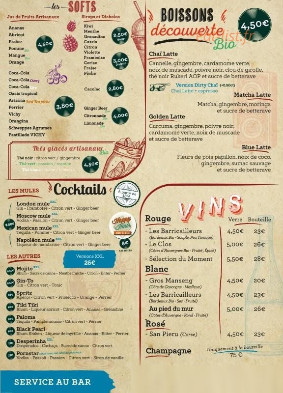 Venus Barista — carte page 4