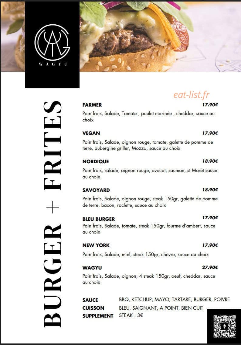 Wagyu — carte page 5