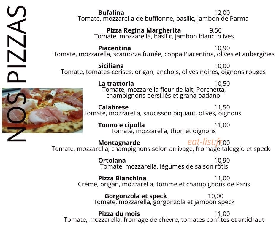 La Trattoria de Meillers — carte page 3