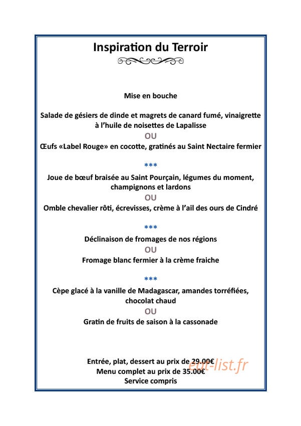 Hôtel de Paris — carte page 3