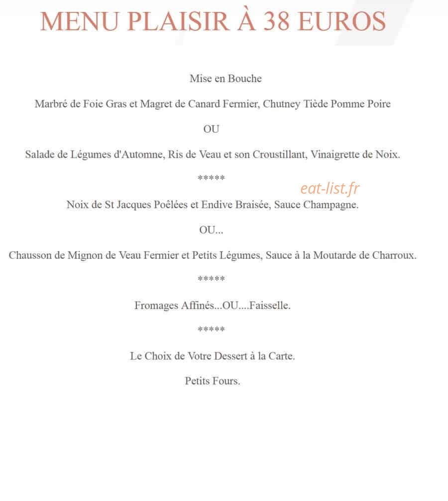Le Goût des Choses — carte page 3
