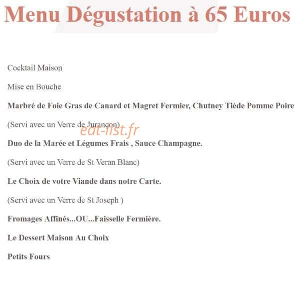 Le Goût des Choses — carte page 1