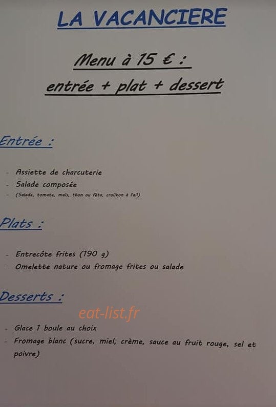 La Vacancière — carte page 7