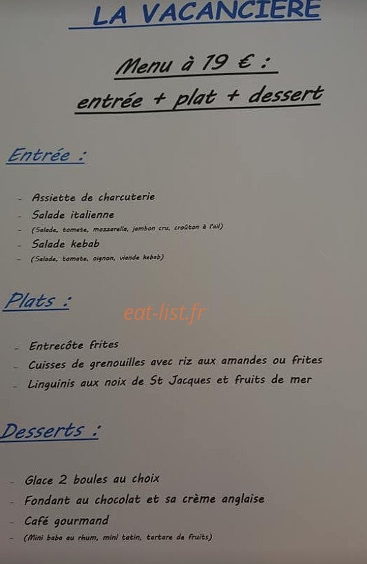 La Vacancière — carte page 6