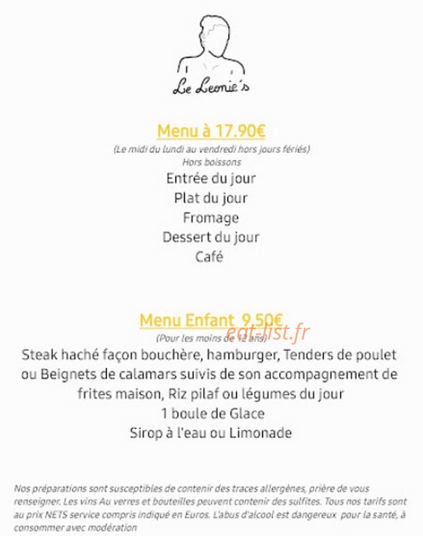 Le Leonie's — carte page 2