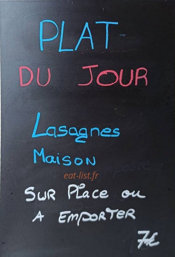 A La Carte — carte page 1