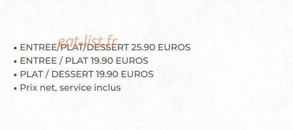 Auberge de l'olive & Les Bocaux d'Iris — carte page 1