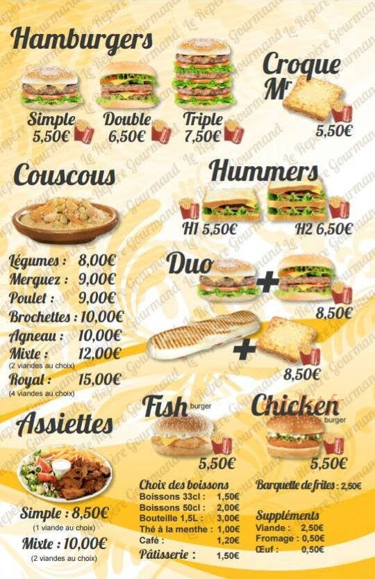 Le Repère Gourmand — carte page 4